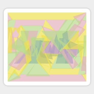 Superposition of Three Colors Sticker